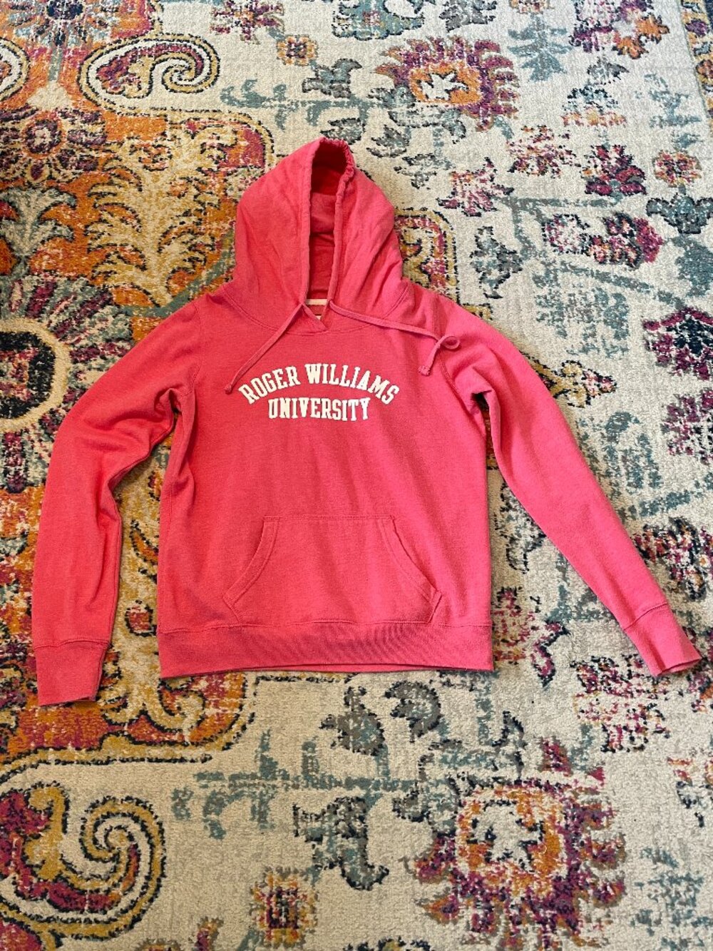 RWU Roger Williams Coral Pink Hoodie